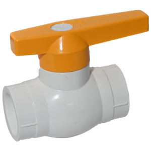 RPVC Ball Valve ABS Handle Yellow