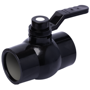 Solid Ball Valve Black Long Handle M S Plate