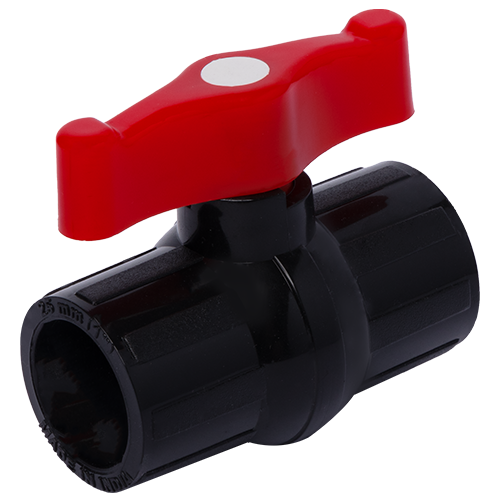 Solid Ball Valve Light Black