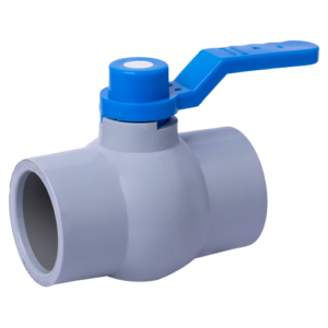 Solid Ball Valve Gray Long Handle M S Plate