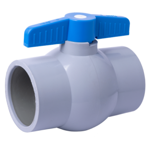 Solid ball valve grey